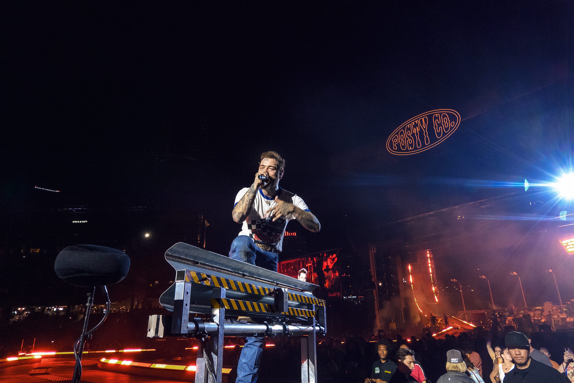 Post Malone sings at Busch Stadium in St. Louis Missouri Big Ass Stadium Tour