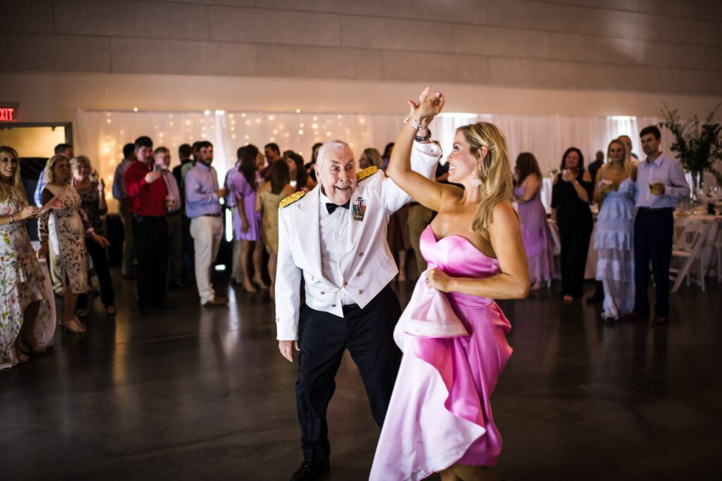 Military father spins bride on dance floor Dexter, MO