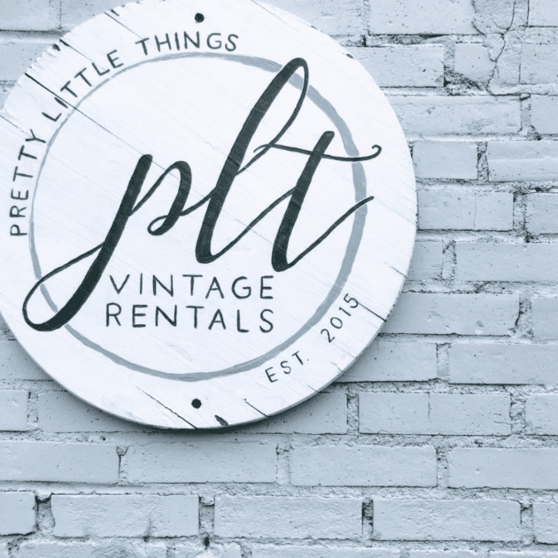 Pretty Little Things Vintage Rental Sign
