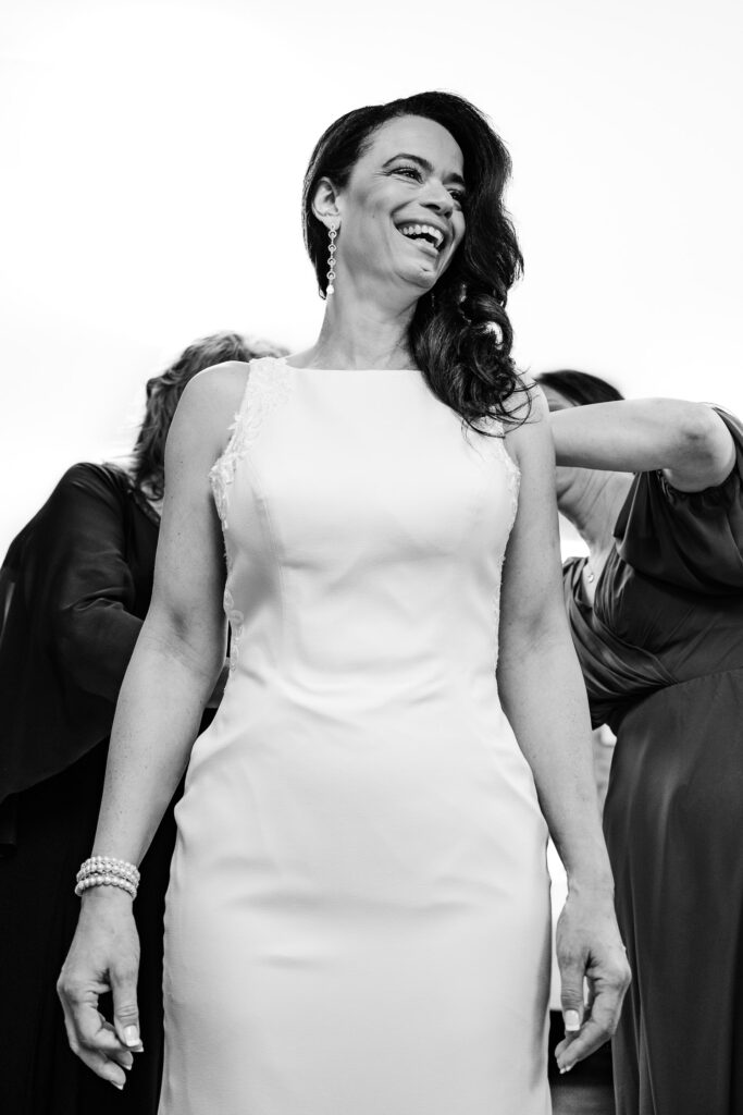 bride laughing