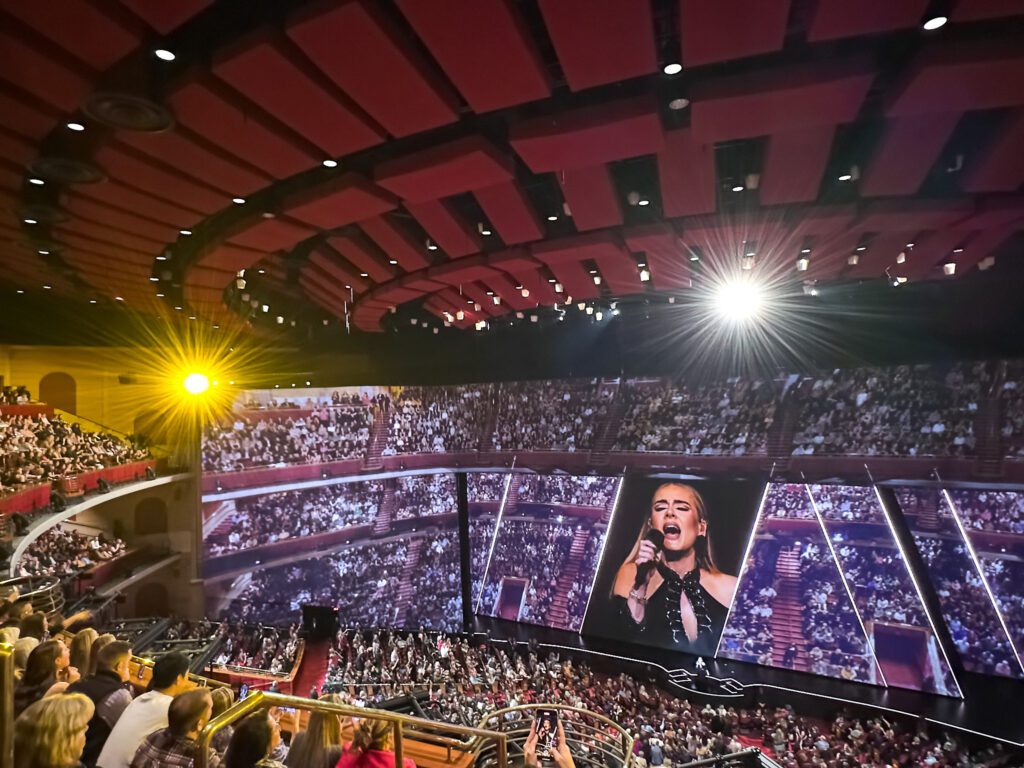 Adele performs at Caesar's Palace Colosseum in Las Vegas During Weekends With Adele.