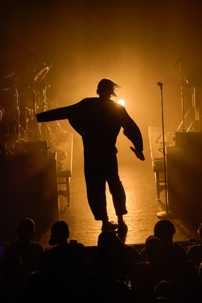 Judah and the lion silhouette with yellow light at the blue note columbia missouri