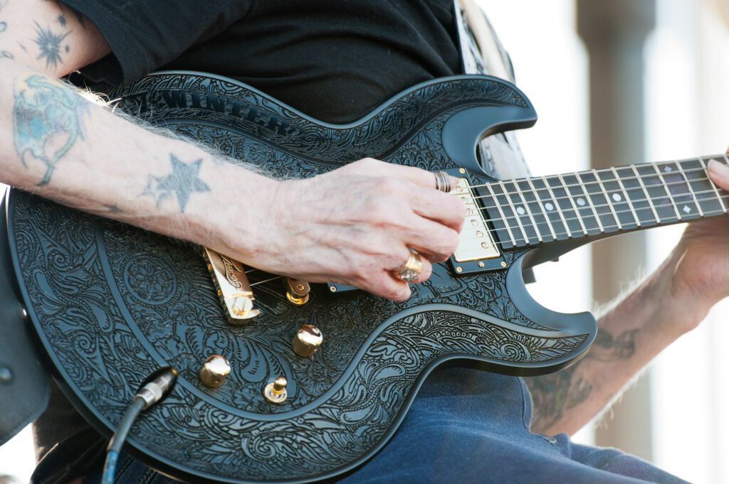Black Guitar played by Johnny Winters