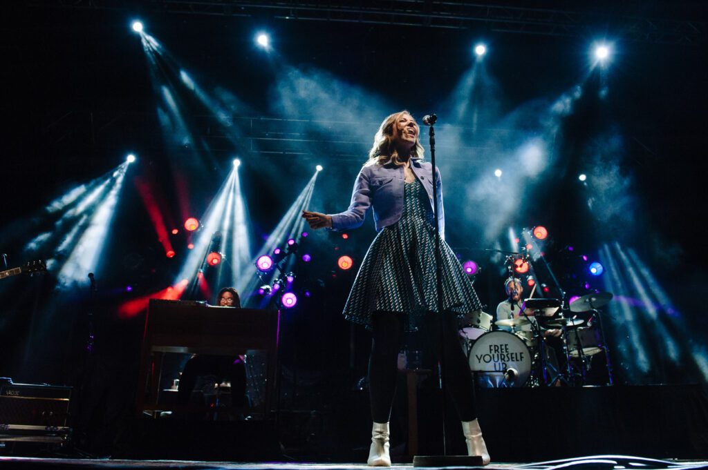 Rachael Price Lake Street Dive sings on stage