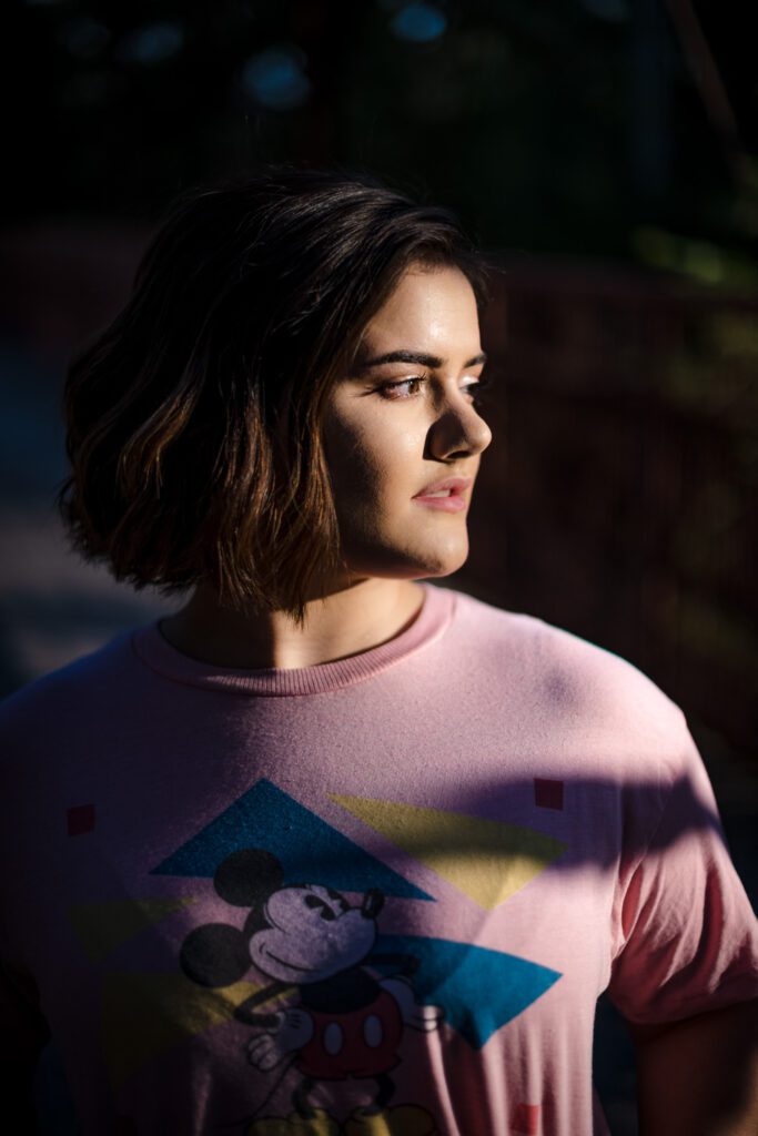 senior girl under sunlight