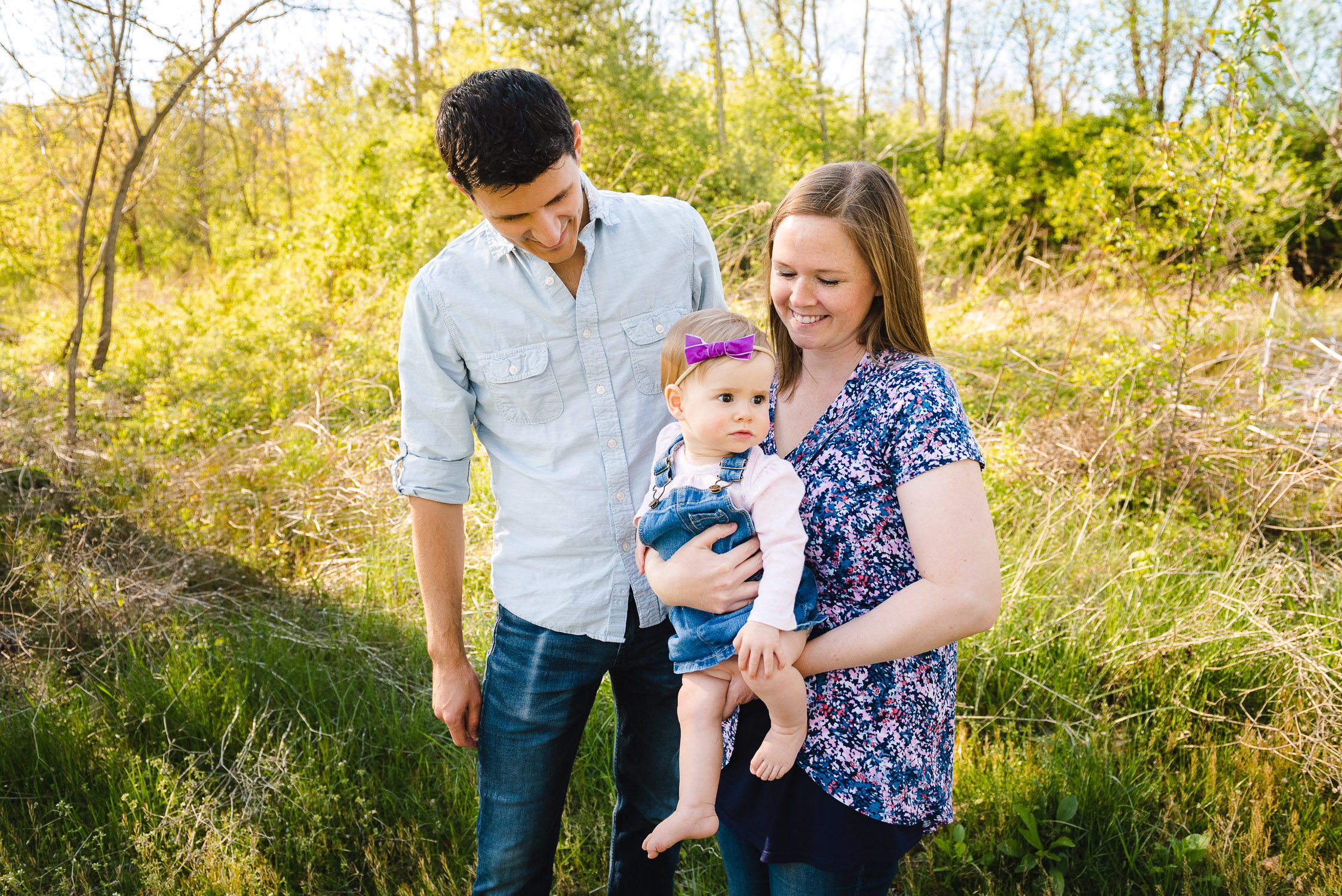 Family Photo in Capen Park with toddler