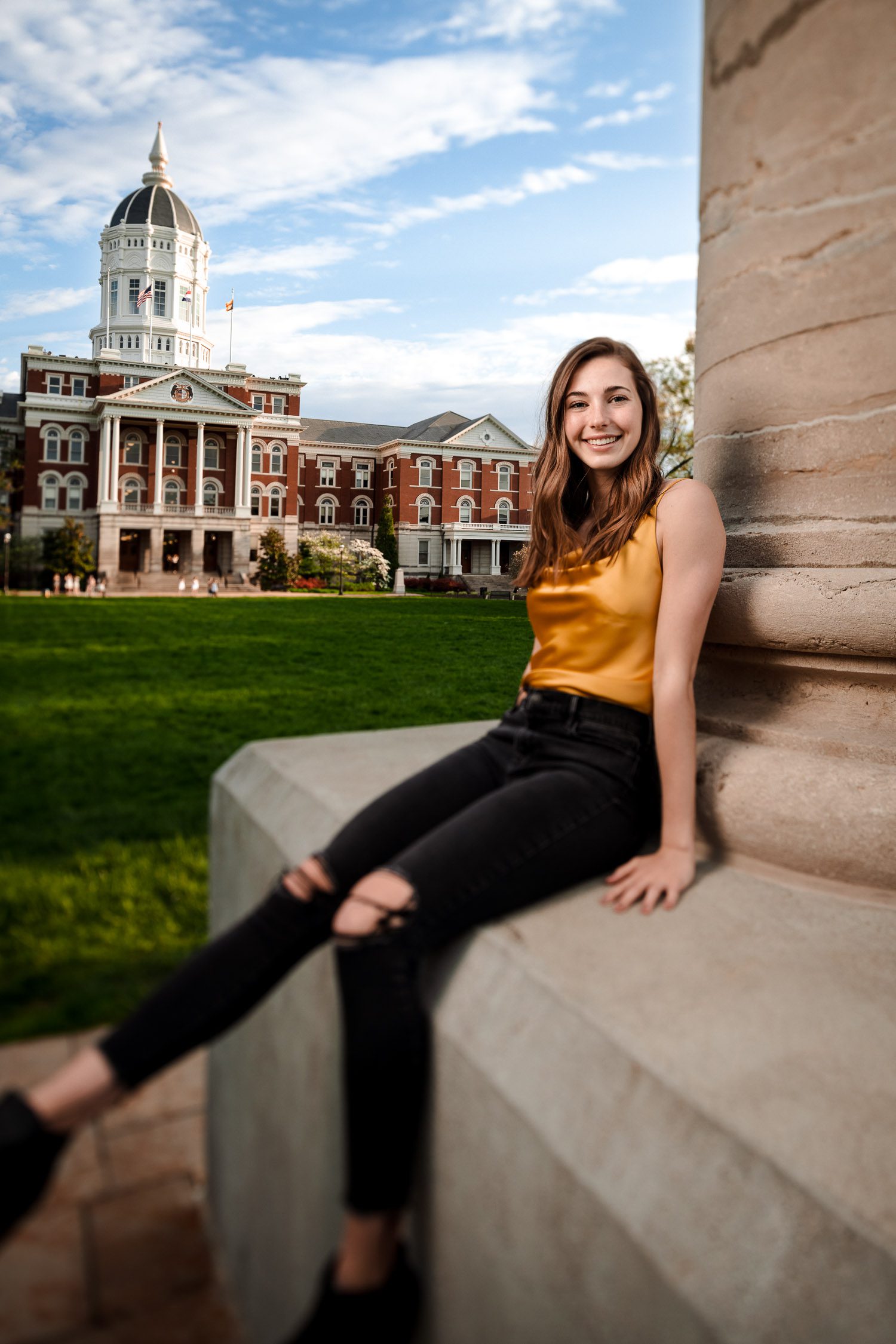 Columbia Missouri Senior Portraits, Columbia Missouri Senior Photographer, Schaefer Photography, Mid Missouri Senior Photographer, Missouri Senior Portraits, Senior Girl Photography, Scott Schaefer Photography, University of Missouri, Mizzou Columns, Jesse Hall Photo, The Columns