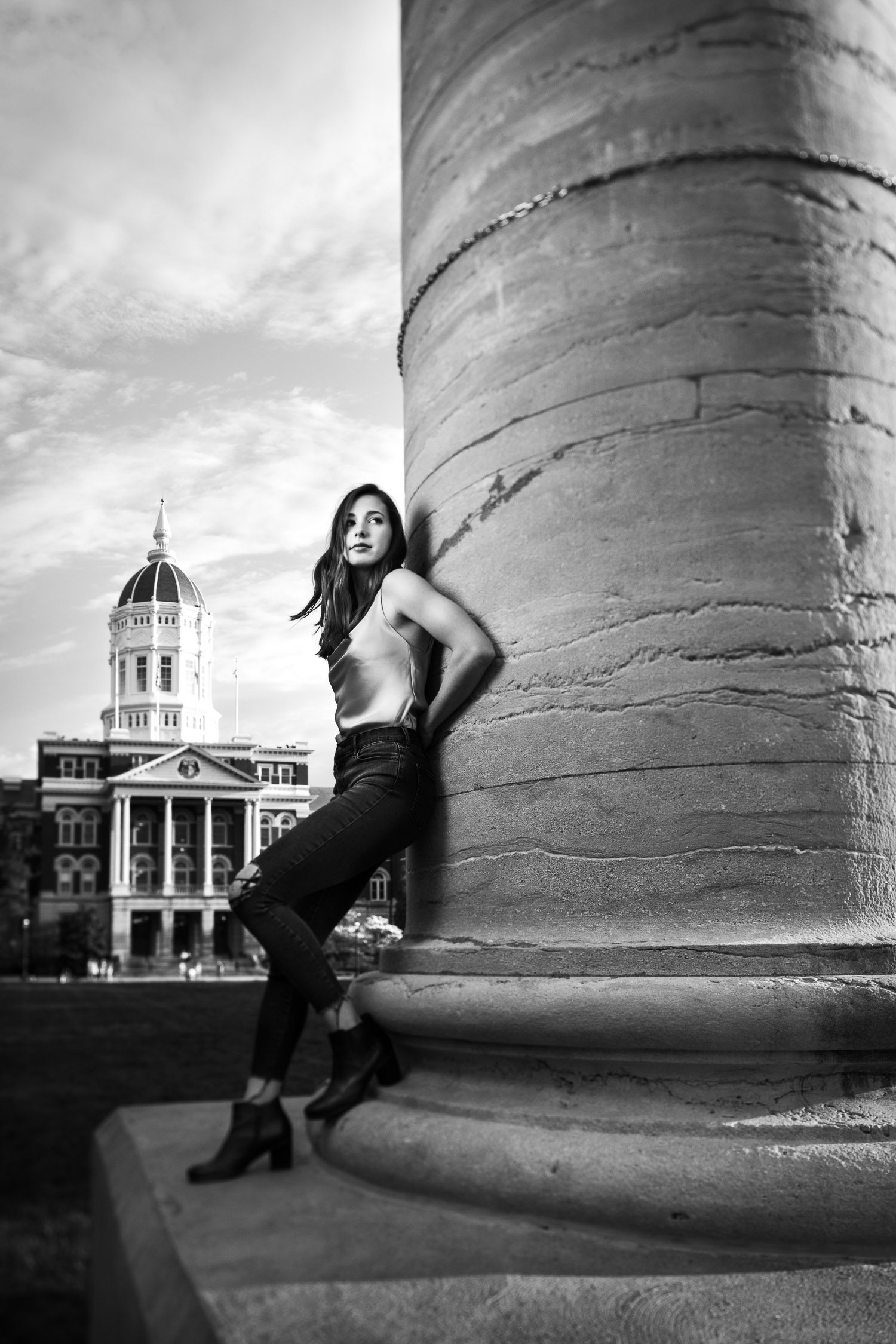 Columbia Missouri Senior Portraits, Columbia Missouri Senior Photographer, Schaefer Photography, Mid Missouri Senior Photographer, Missouri Senior Portraits, Senior Girl Photography, Scott Schaefer Photography, University of Missouri, Mizzou Columns, Jesse Hall Photo, The Columns