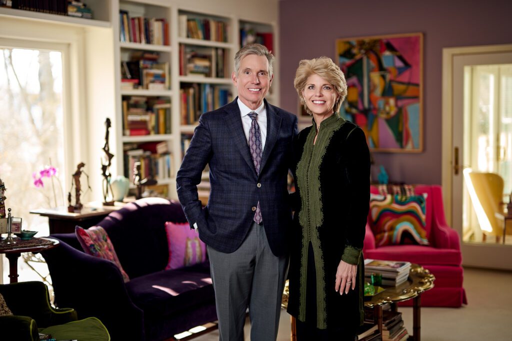 Labrunerie Couple portrait in colorful room