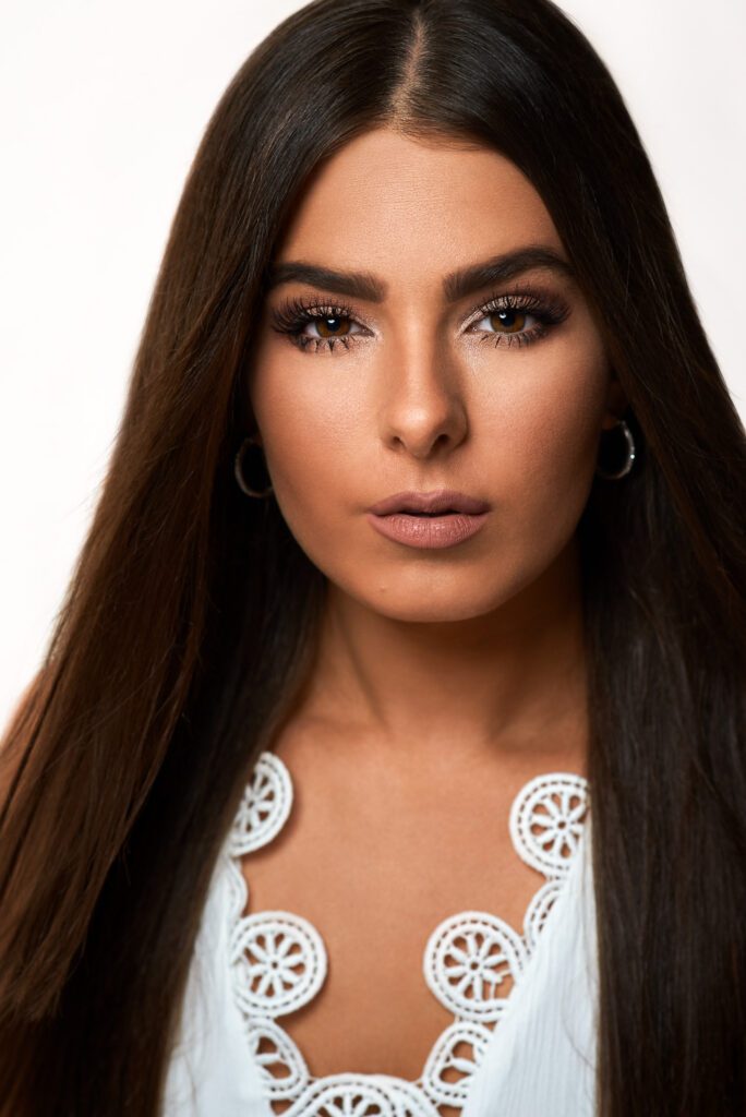 Professional Headshot of woman with dark hair