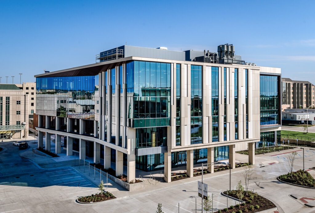 wide shot of new construction on Mizzou Campus