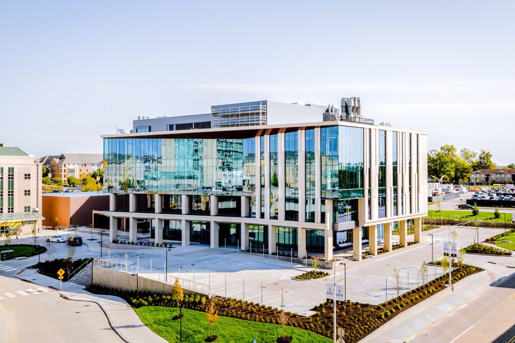 Nextgen Building with blue sky