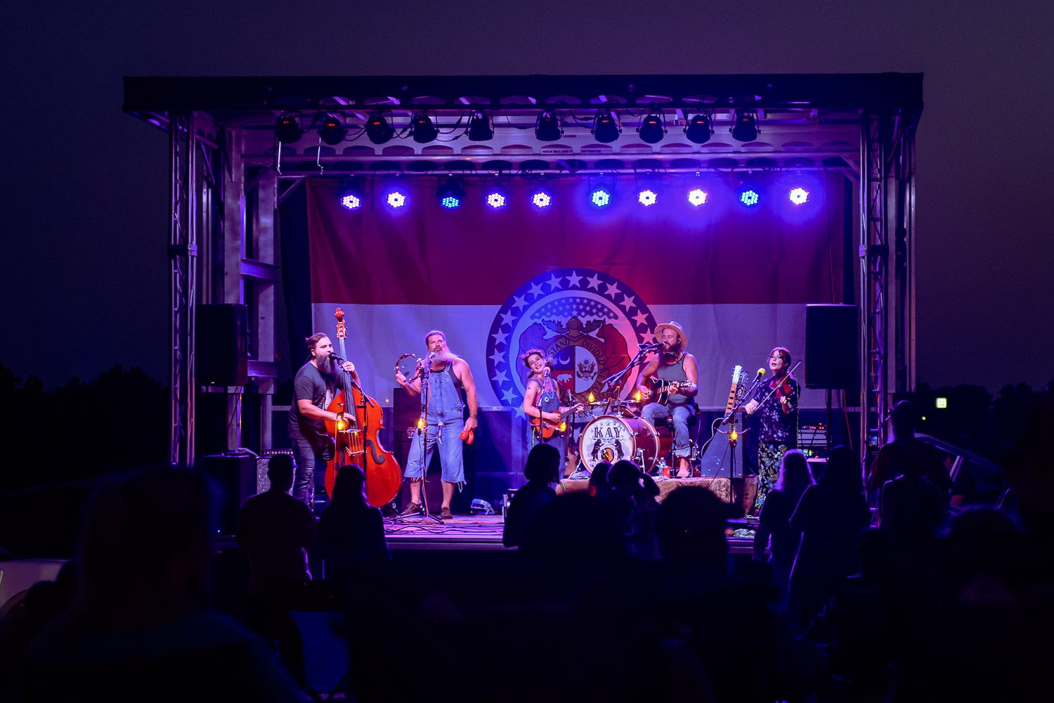 Pat Kay and the Kay Brothers on stage during live concert