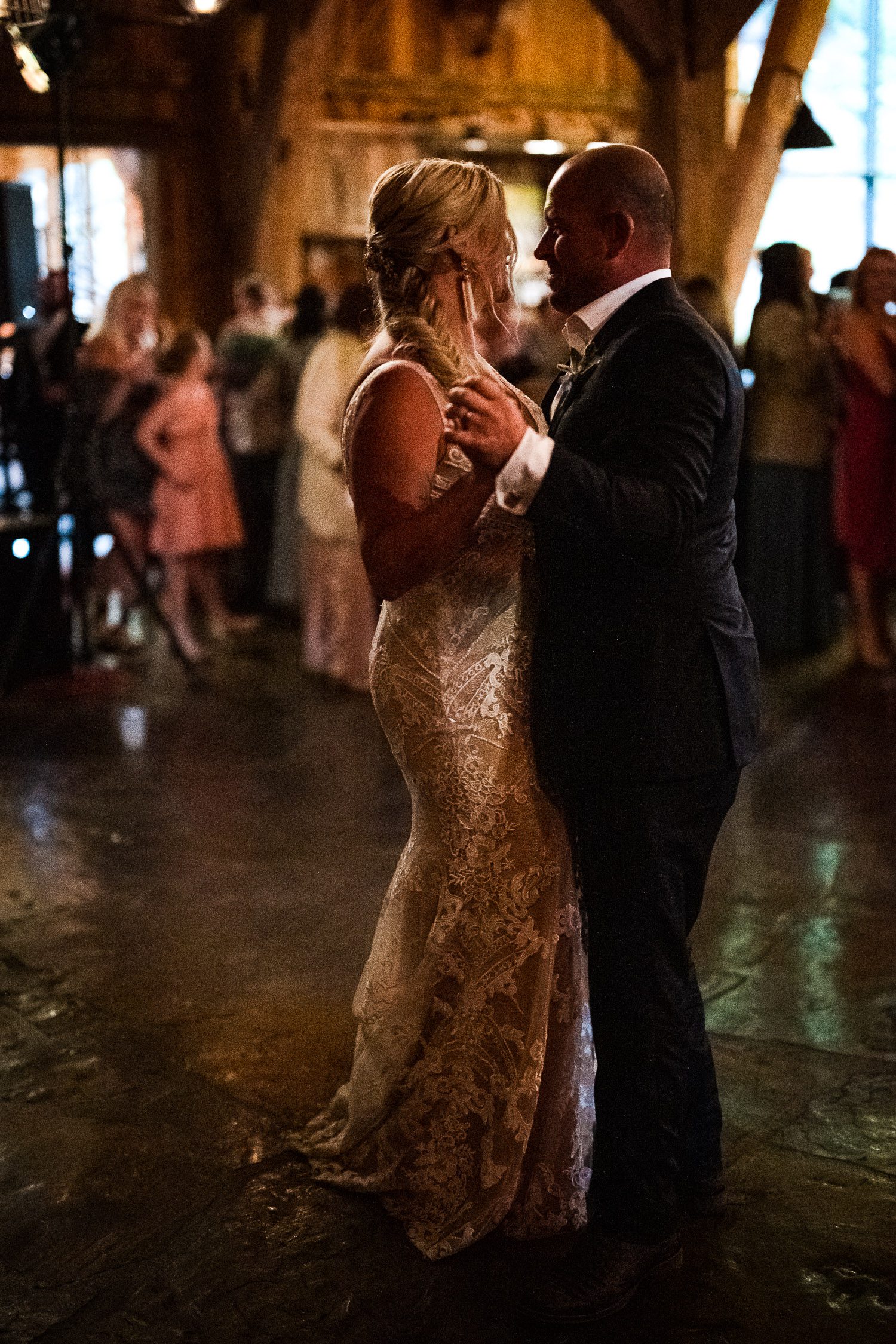 Bride and groom dance at Dogwood Canyon