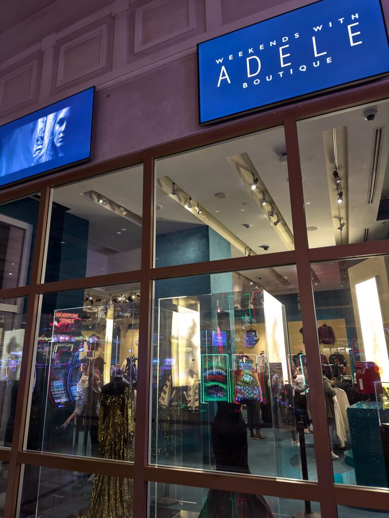 Weekends With Adele Boutique in Caesars Palace. 