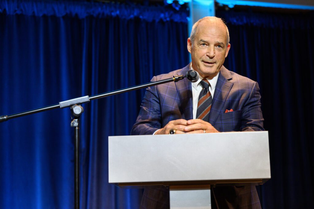 Former MU Football Coach Gary Pinkel speaks at gala